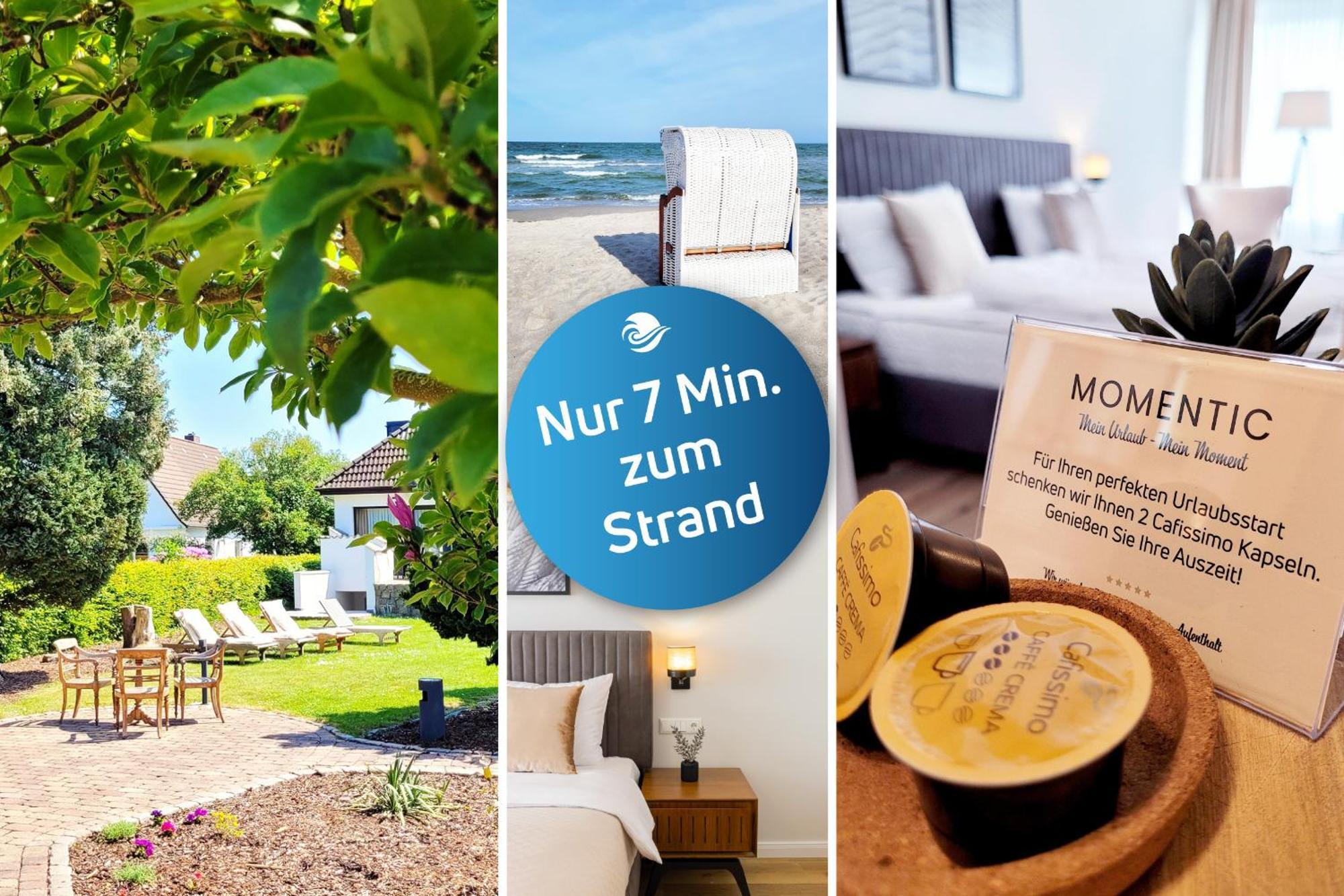 Hochwertige Ferienwohnung Mit Sonnenterrasse & Gartenblick, Nur Wenige Gehminuten Zum Strand シャルボイツ エクステリア 写真